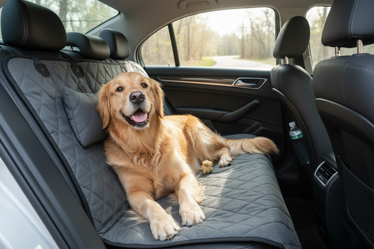 Dog Car Seat Cover View Mesh Pet Carrier Hammock Safety Protector Car Rear Back Seat Mat With Zipper And Pocket For Travel